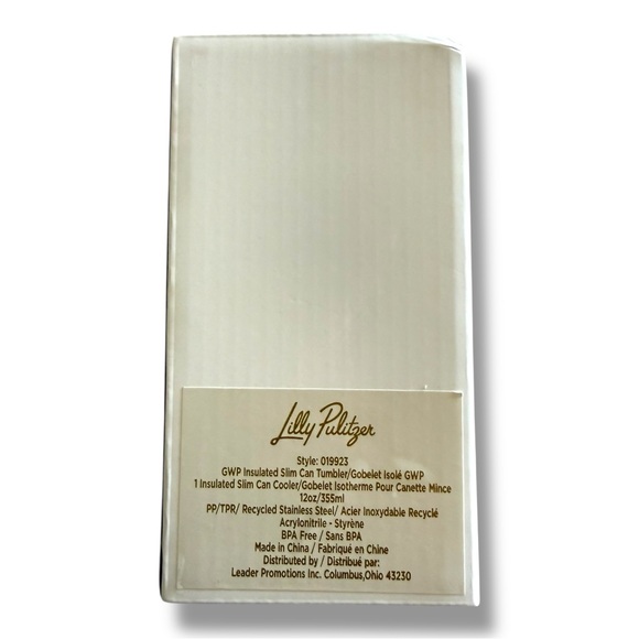 NWT LILLY PULITZER Insulated Can Cooler - Sunbathers Bliss Green/Blue/Pink - Picture 7 of 9